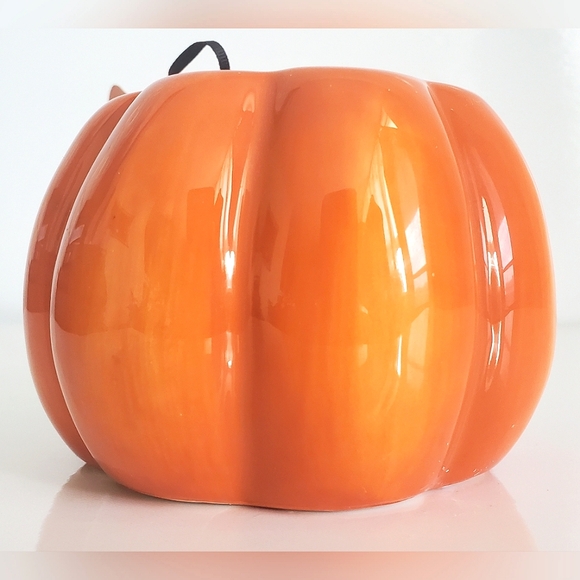 Blue Sky Clayworks Halloween 3D Cat Pumpkin Coffee Mug 16oz NWT Collectible - Picture 4 of 12